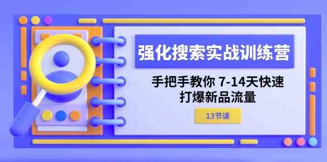强化搜索实战训练营，手把手教你7-14天快速打爆新品流量（13节课）-叮当猫聊项目