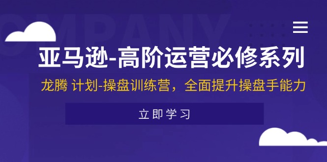 （11625期）亚马逊-高阶运营必修系列，龙腾 计划-操盘训练营，全面提升操盘手能力-叮当猫聊项目