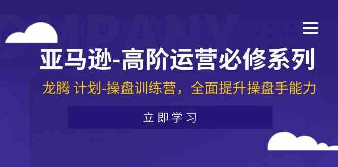 亚马逊高阶运营必修系列，龙腾计划-操盘训练营，全面提升操盘手能力-叮当猫聊项目