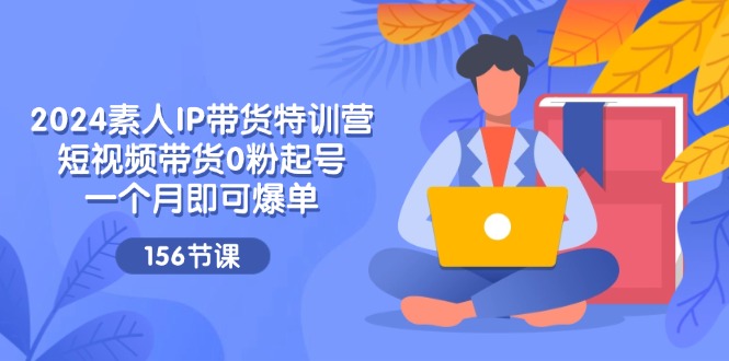 2024素人IP带货特训营，短视频带货0粉起号，一个月即可爆单（156节）-叮当猫聊项目