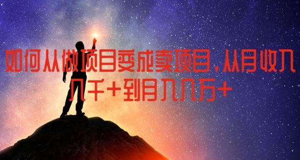 如何从做项目变成卖项目，从月收入几千到月入几万【揭秘】-叮当猫聊项目