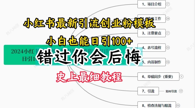 2024小红书引流创业粉史上最细教程，手把手教你引流【揭秘】-叮当猫聊项目
