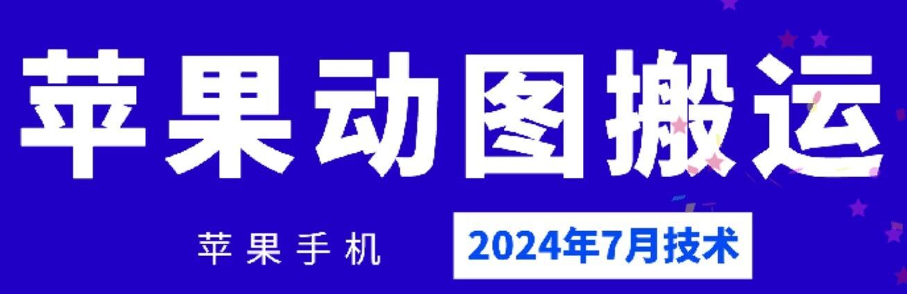 2024年7月苹果手机动图搬运技术-叮当猫聊项目