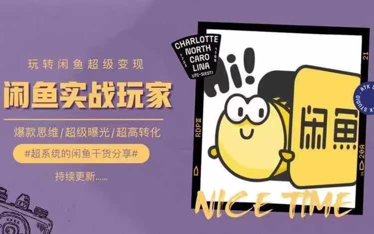 从0到1系统玩转闲鱼变现，教你核心选品思维，提升产品曝光及转化率-叮当猫聊项目