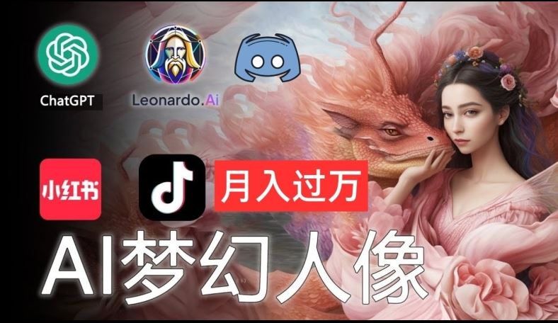 AI摄影梦幻人像：零基础也能月入过万的秘密【揭秘】-叮当猫聊项目
