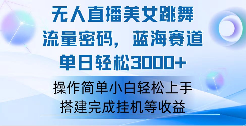 （12088期）快手无人直播美女跳舞，轻松日入3000+，流量密码，蓝海赛道，上手简单…-叮当猫聊项目