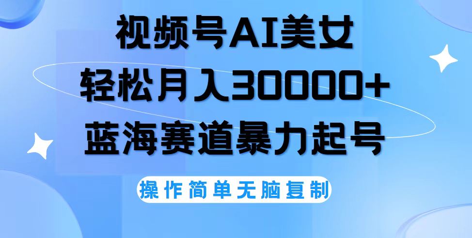 （12125期）视频号AI美女跳舞，轻松月入30000+，蓝海赛道，流量池巨大，起号猛，无…-叮当猫聊项目