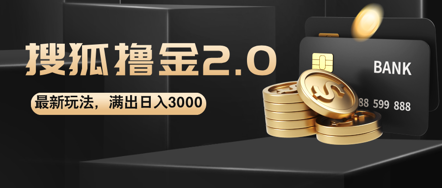 （12212期）搜狐撸金2.0最新玩法，无脑日入3000+，可无限扩大-叮当猫聊项目
