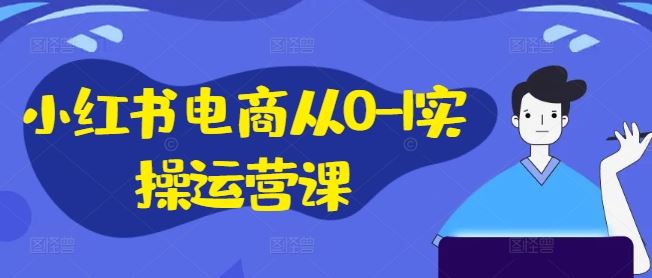 小红书电商从0-1实操运营课，小红书手机实操小红书/IP和私域课/小红书电商电脑实操板块等-叮当猫聊项目
