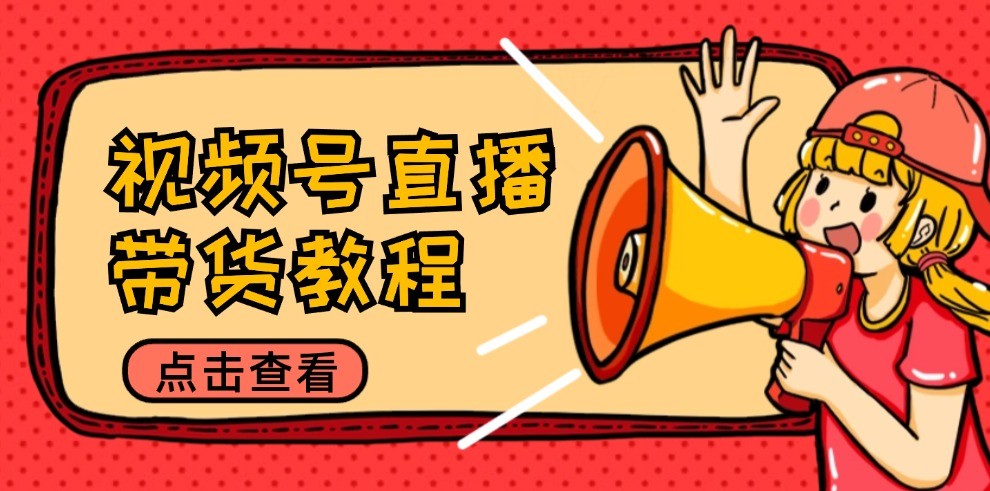 视频号直播带货教程：选品思路与话术拆解/掌握多种带货套路/提升直播效果-叮当猫聊项目