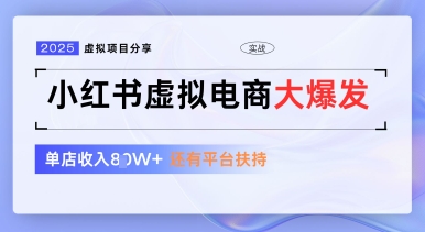 小红书虚拟电商项目，平台大力免费流量扶持，低门槛1拖3玩法-叮当猫聊项目