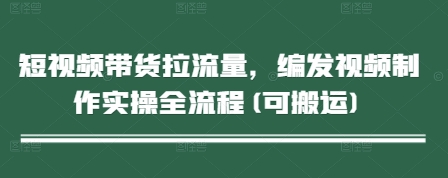短视频带货拉流量，编发视频制作实操全流程(可搬运)-叮当猫聊项目
