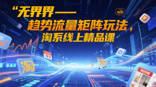无界-趋势流量矩阵玩法，淘系线上精品课-叮当猫聊项目