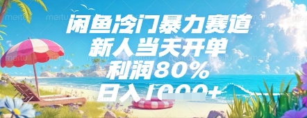 闲鱼冷门暴力赛道，新人当天开单，利润80%，日入几张，长期可做【揭秘】-叮当猫聊项目