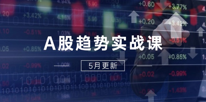 A股趋势实战课：主力动向+政策红利，2025全年策略5月更新-叮当猫聊项目