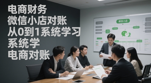 电商财务微信小店对账，从0到1系统学习电商对账-叮当猫聊项目