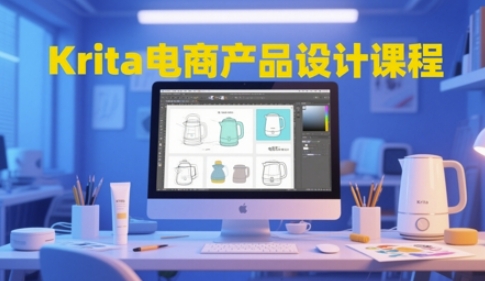 Krita电商产品设计课程，掌握从工具使用到创意落地的全链路设计能力-叮当猫聊项目