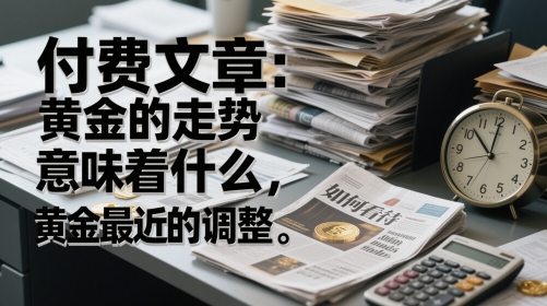付费文章：黄金的走势意味着什么，如何看待黄金最近的调整-叮当猫聊项目