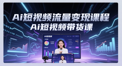 Ai短视频流量变现课程，Ai短视频带货课-叮当猫聊项目