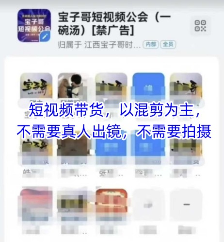宝子哥头部团队短视频带货，以混剪为主，不需要真人出镜，不需要拍摄【更新】-叮当猫聊项目