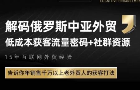 俄罗斯中亚外贸低成本获客流-叮当猫聊项目