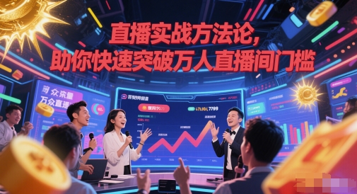 直播实战方法论，助你快速突破万人直播间门槛-叮当猫聊项目