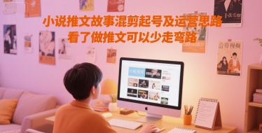 小说推文故事混剪起号及运营思路，看了做推文可以少走弯路-叮当猫聊项目