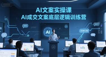 AI文案实操课，AI成交文案底层逻辑训练营-叮当猫聊项目