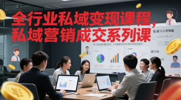 全行业私域变现课程，私域营销成交系列课-叮当猫聊项目