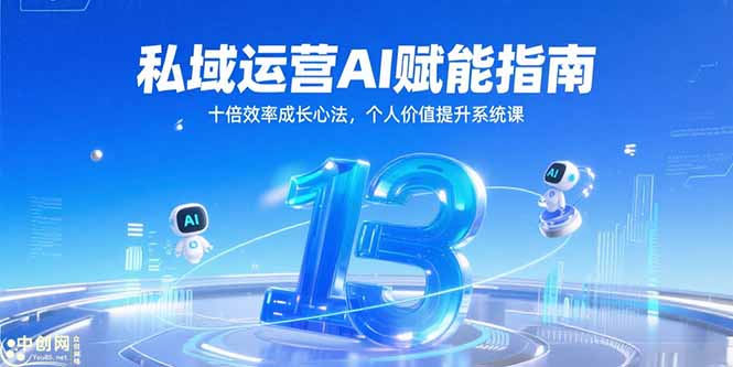 私域运营AI赋能指南，十倍效率成长心法，个人价值提升系统课-叮当猫聊项目