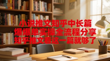 小说推文知乎中长篇爆单实操全流程分享，知乎推文看这一篇就够了-叮当猫聊项目