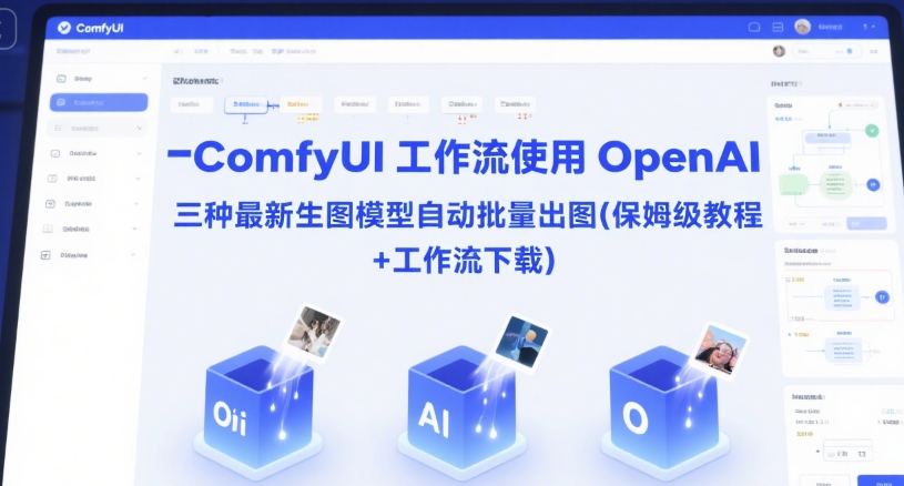 ComfyUI 工作流使用 OpenAI 三种最新生图模型自动批量出图(保姆级教程+工作流下载)-叮当猫聊项目
