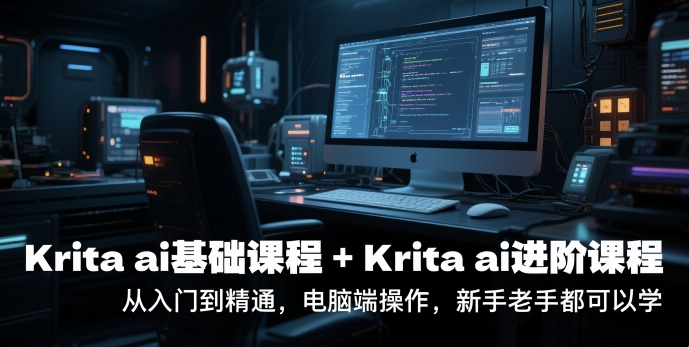 krita ai基础课程+Krita ai进阶课程，从入门到精通，电脑端操作，新手老手都可以学-叮当猫聊项目