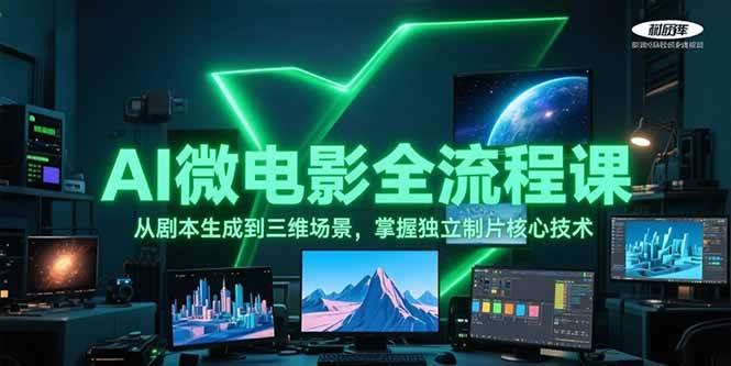 AI微电影全流程课，从剧本生成到三维场景，掌握独立制片核心技术-叮当猫聊项目