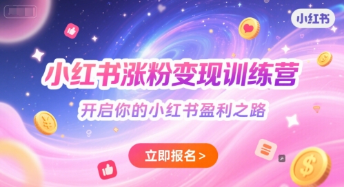 小红书涨粉变现训练营，开启你的小红书盈利之路-叮当猫聊项目