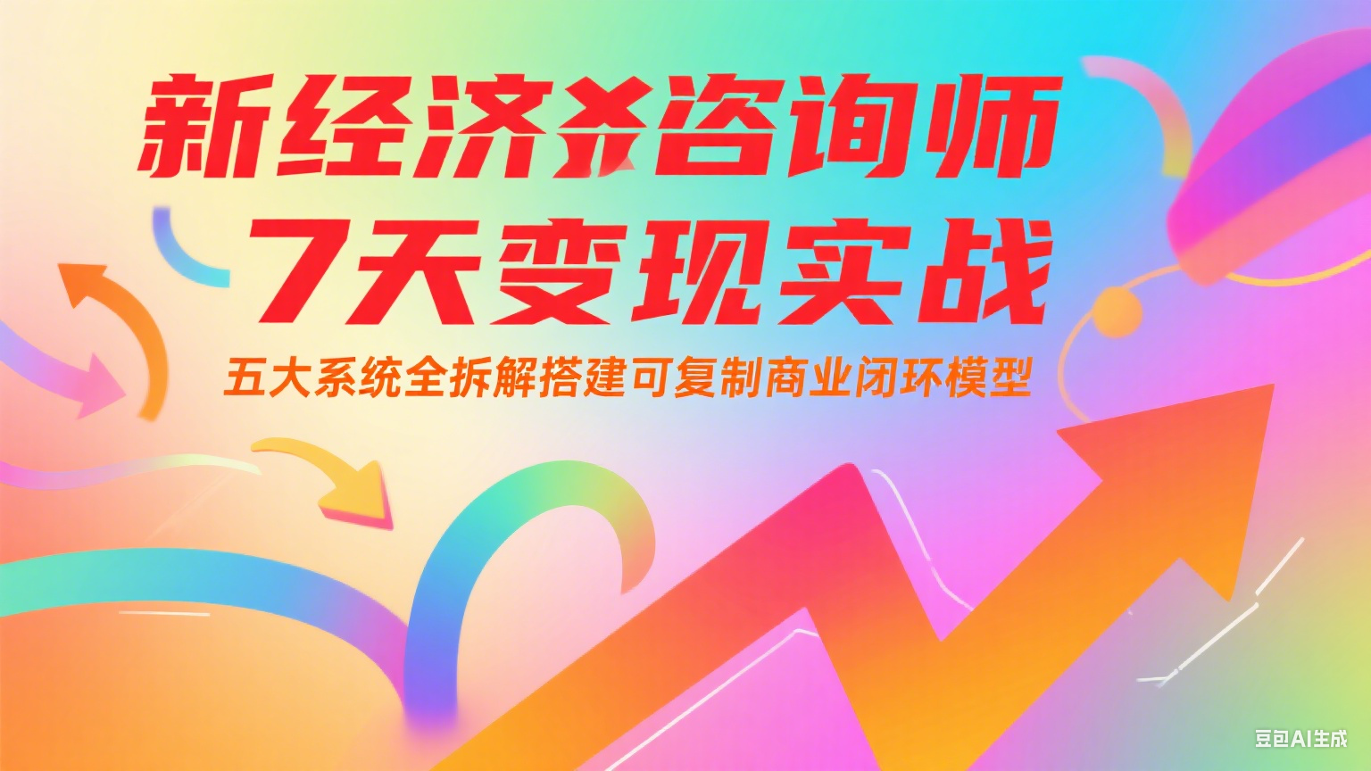 新经济咨询师 7 天变现实战：五大系统全拆解搭建可复制商业闭环模型-叮当猫聊项目