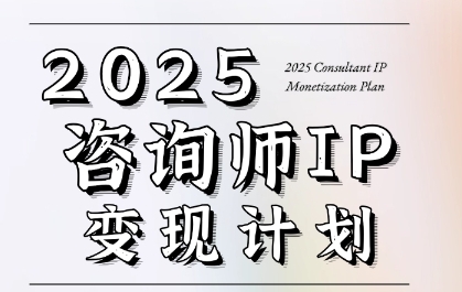 7天构建咨询师变现系统，2025咨询师IP变现计划训练营-叮当猫聊项目