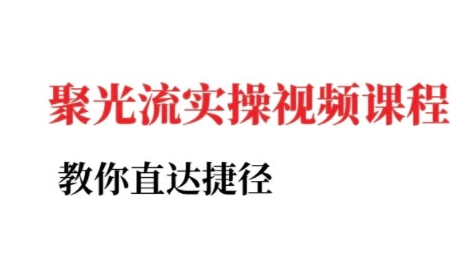小红书聚光投流实操课程，教你直达捷径-叮当猫聊项目