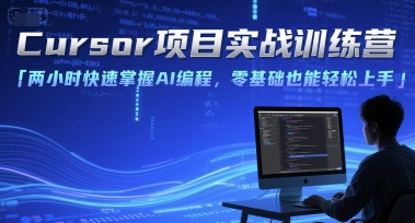 Cursor项目实战训练营，两小时快速掌握AI编程，零基础也能轻松上手-叮当猫聊项目