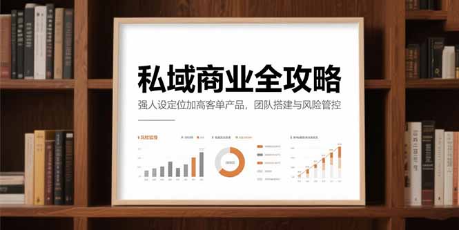 私域商业全攻略，强人设定位加高客单产品，团队搭建与风险管控-叮当猫聊项目