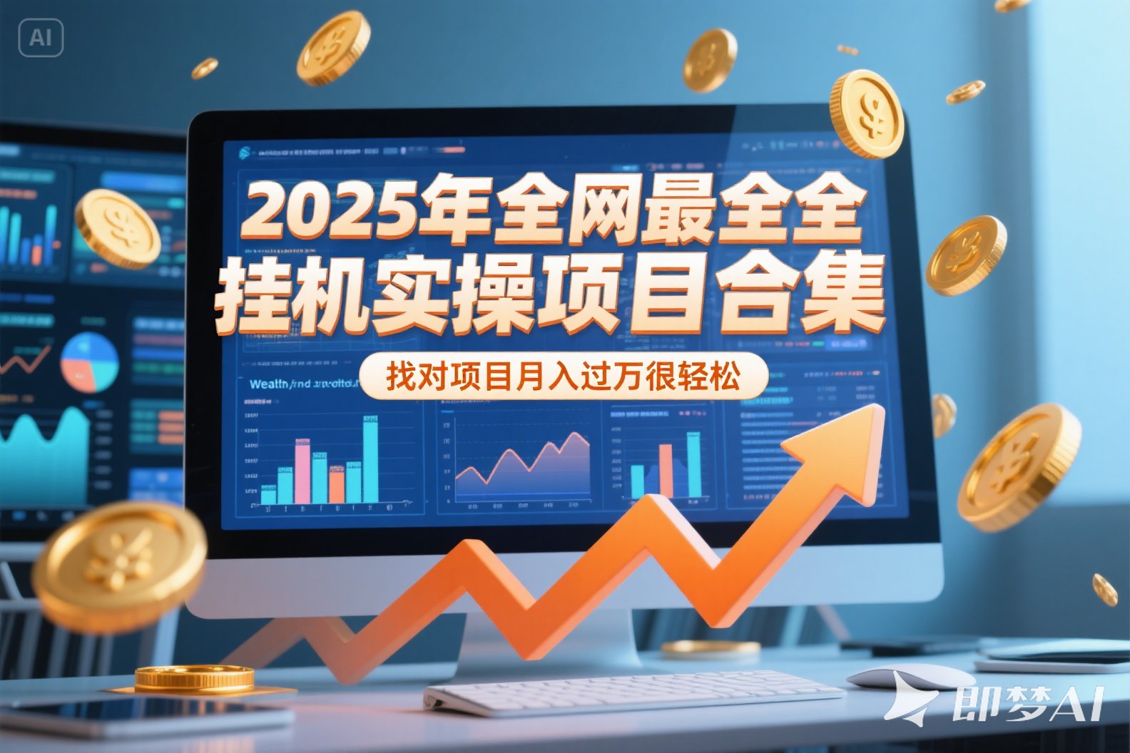 2025年挂机实操项目实操演练，挂机类型，AI直播类型，轻资产创业类型…-叮当猫聊项目