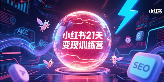 小红书21天变现训练营，AIGC工具高效应用，SEO优化核心技巧-叮当猫聊项目
