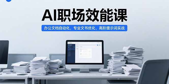 AI职场效能课，办公文档自动化，专业文书优化，高阶提示词实战-叮当猫聊项目